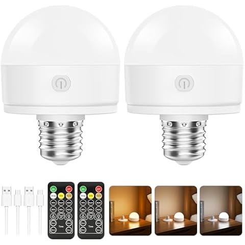 Suright Ampoules Rechargeables E27 avec Télécommande Cover