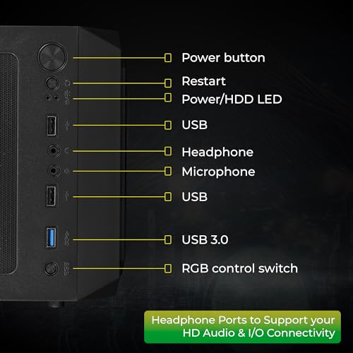 Image of ZEBRONICS Invicta PRO Mid-Tower Premium Gaming Cabinet ATX /mATX /Mini ITX, 3X 120mm Front + 1x 120mm Rear Fan, RGB Halo Glow Ring Fan, Front & Side Tempered Glass Panel