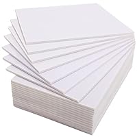 Worown 20 Stücke A4 Schaumstoffboards, (21.7 x 30 cm) Schaumstoffplatte (Foam Board), Leichtschaumplatte 5mm Weiß für Präsentationen, Laden, Büro & Kunstprojekte