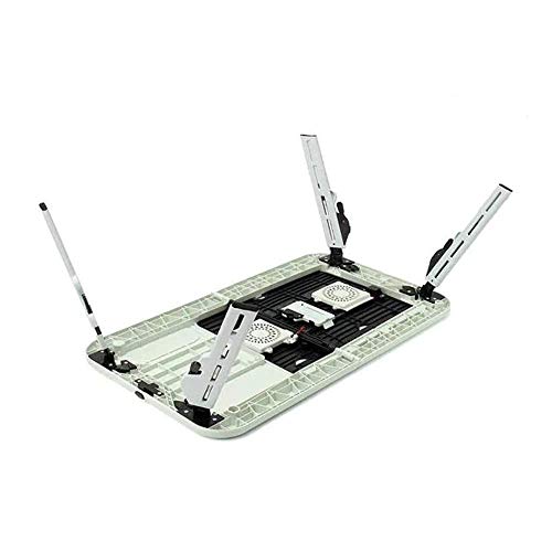 Mini table pliable pour PC portable ventilée contre la surchauffe blanche