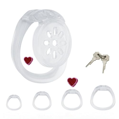 Transparent Harts Klassisk PoröS Speciell Bur, Med 4 Olika Storlekar Av Fitnessring TillbehöR, 1 Nyckel, BäRbar, Par GåVa (Typ B)