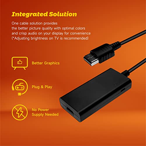 HD Cable for Dreamcast console, Sega Dreamcast HDMI Converter, HD Link Cable for Sega Dreamcast [Sega DC] - Thumbnail 3