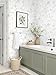 Dimoon 17.3''x78.7'' Green Peel and Stick Wallpaper Floral Modern Sage Light Green Contact Paper White Bird Wallpaper Removable Renter Friendly Waterproof Embossed Kitchen Bedroom Bathroom Vinyl Roll