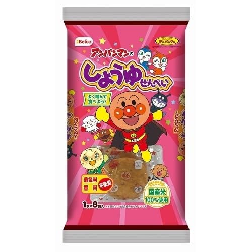 栗山米菓 アンパンマンのしょうゆせんべい1枚×8袋 ×12個のサムネイル
