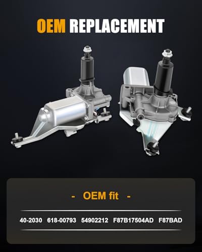 Image of ROADFAR Rear Windshield Wiper Motor Fit for Ford for Lincoln for Mercury | For Ford For Explorer 1998-2001|For Lincoln For Navigator 1998-2002|For Mountaineer|OE F75Z17508AA|54902212|4 Pins