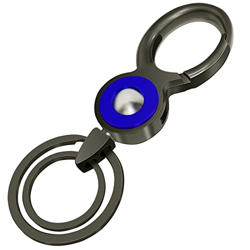 Idakekiy Key Chain Zinc Alloy with 2 Key Rings Premium Car Business keychain for Men and Women