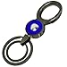 Idakey Zinc Alloy Detachable Key Chain with 2 Extra Key Rings Premium 8 Shape Car Business Keychain for Men and Women (Grey)