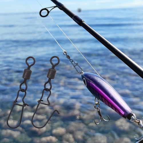 Conectores para pesca con giro y snap, 100 piezas miniatura 7