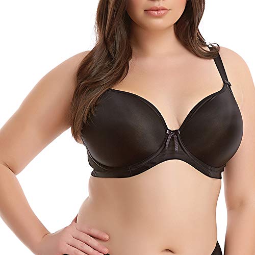 Elomi Women's Plus Size Bijou Underwire Banded Molded Bra, Black,36G,Uk #TOP7