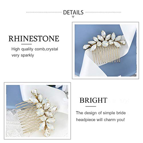 Handcess - Pettine per capelli da sposa, con