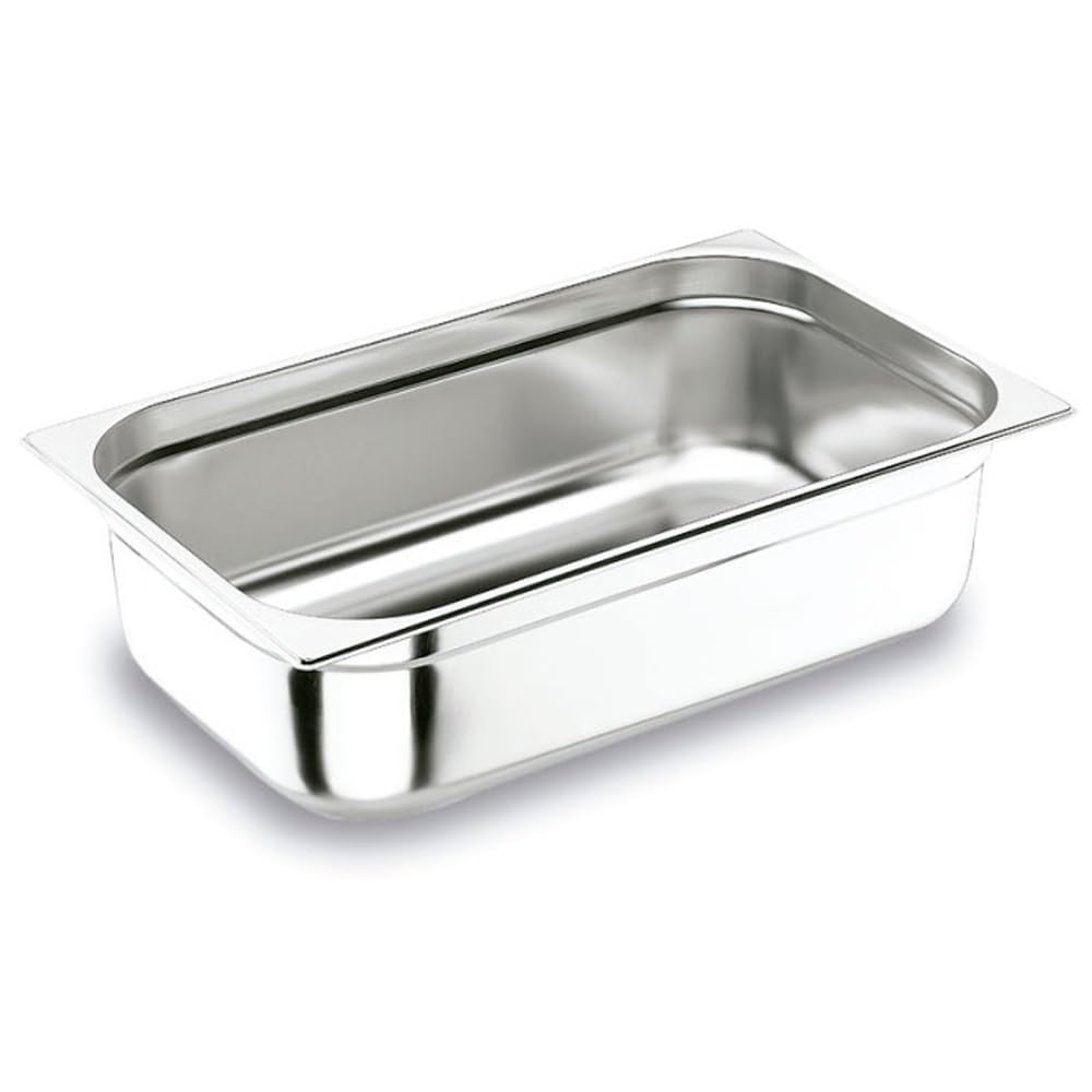 Genérico Lote 6 Cubetas Gastronorm GN 1/1-150 mm profundidad fabricadas en acero inoxidable | Bandejas Horno | Bandejas Gastronorm 1/1 | Recipiente GN 1/1 530x320x150 mm | 20,6 Lts