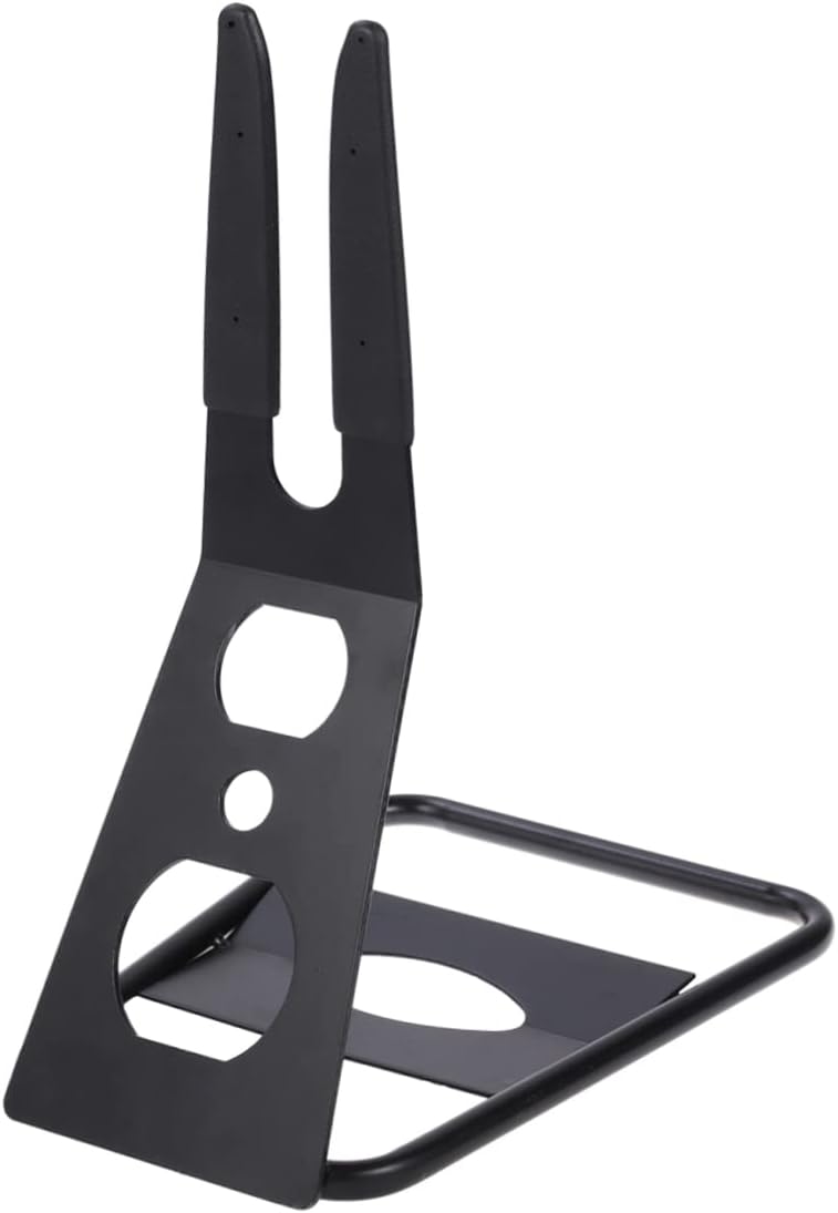 Totority 2pcs Mountain Bike Floor Parking Rack Metal Stand for Use for Resistant Black Finish for Home and Garage Storage