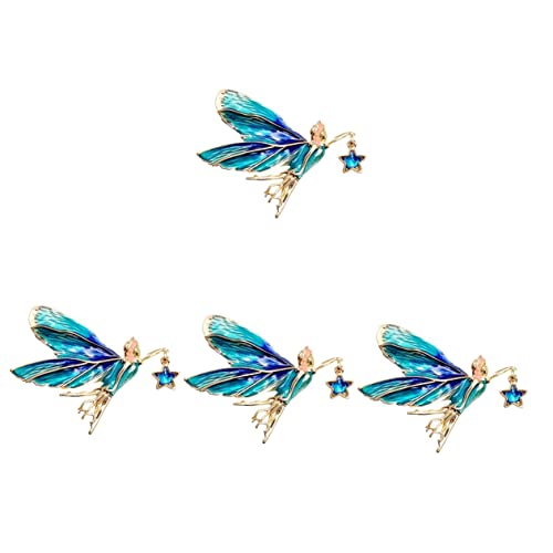 Broche ailes fée mariage Healvian épinglette de vêtements femmes en alliage