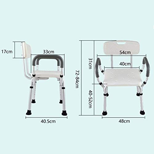 Siège de bain blanc pour douche afin d'éviter les risques de chute - 6