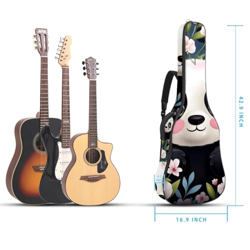 Sac pour guitare étanche anti-rayure housse de protection panda multicolore - 5