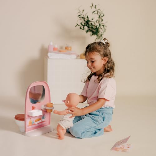 Smoby - Baby Nurse - Toilettes - Nombreux Accessoires - Jouet d'Imitation - Livret Educatif - Matière Recyclée - A Partir de 3 Ans - Fabrication Française