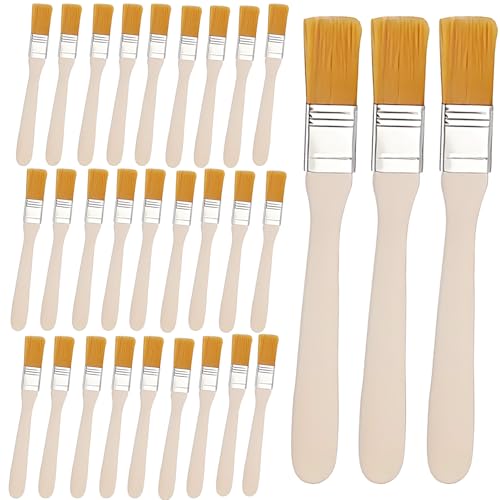 30 Pcs Small Paint Brushes, Paint Brushes Decorating, Durable Paintbrushes Decorating, Suitable for Painting, Decoration Furniture Repair Cleaning and More