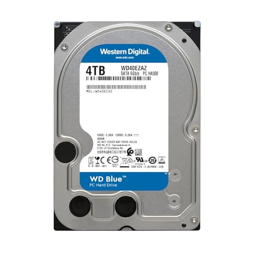 Image of Western Digital 4TB WD Blue 3.5 inch SATA 6 Gb /s PC Hard Drive