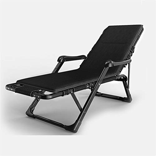Chaise réglable de jardin robuste multifonctionnelle avec literie en coton