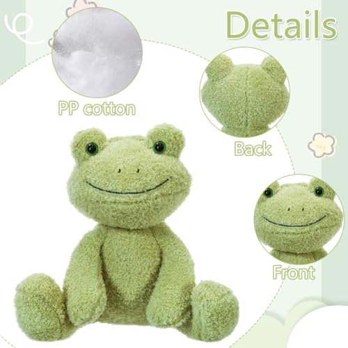 YCFAIIKG Frosch Kuscheltier für Kinder - Plüsch Frosch Weiche und Komfortable Plüschpuppe - 25cm