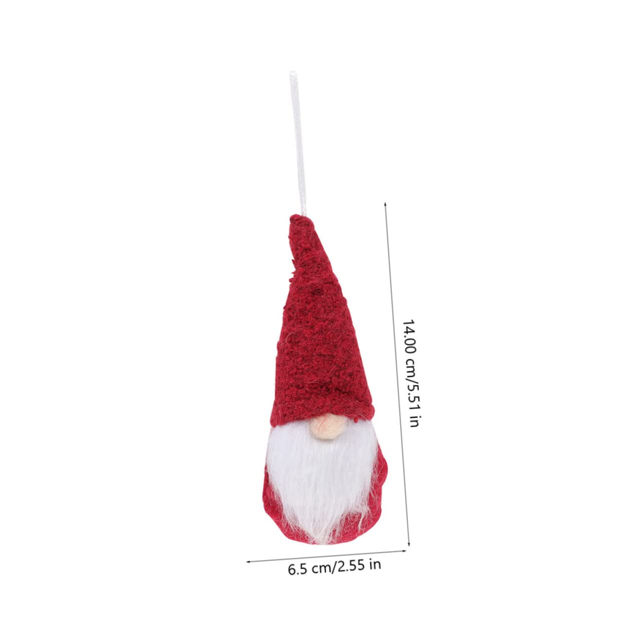 18 Pcs Poupée de Noël décor de GNOME Suspendu Ornements d'arbre de Noël GNOME Guy de Noel Pendentif Noel décoration poupées sans Visage de noël Beaux pendentifs de GNOME Chiffon Alipis