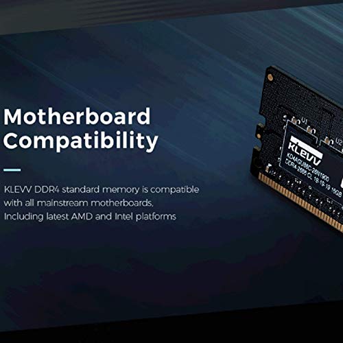 KLEVV Hynix Chips 8GB (1 x 8GB) DDR4 UDIMM PC4-21300 2666MHz CL19 Unbuffered Non-ECC 1.2V 288 Pin Desktop Ram Memory (KD48GU881-26N190A)