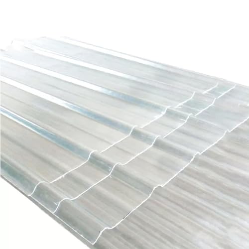 Tôles de toiture ondulées transparentes FRP de 1.5mm pour plaques d'éclairage naturel de toit - 2