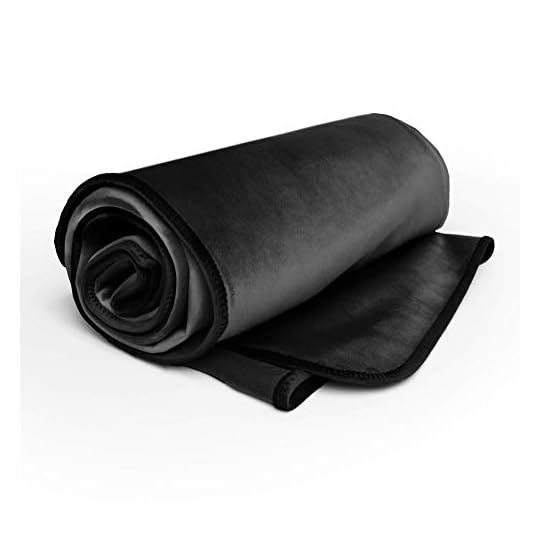 
                            Avana Waterproof Throw Blanket | Protector for People and Pets | Leak Proof Moisture Barrier - Regular Size, Micro-Velvet Black
                        