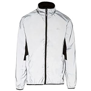Trespass Herren Wasserdichte Sportjacke Aus Reflektivem Material Zig, Silver Reflective, S, MAJKRAL20007_SVRS