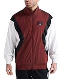 Nike Jordan Men's Full Zip Flight Warm Up Jacket AO0555-687 Multicolour (Gym Red/wht/blk) (L)