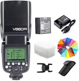 Godox V860II-S Kit HSS 1/8000s 2.4G GN60 TTL 1.5s Recycle Time Li-ion Battery Camera Flash Speedlite Light Compatible for Sony Camera & Color Filters & Diffuser (V860II-S)