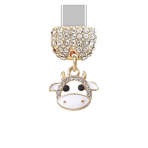 Protégez votre port USB de type C de la poussière avec ce pendentif vachette pour Samsung
