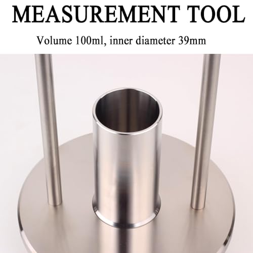 Embudo de acero inoxidable para medir densidad aparente de materiales sueltos 4