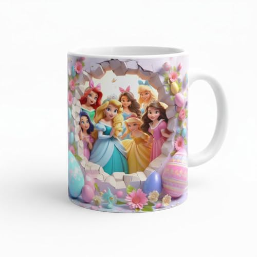 Shopi Zone Tasse en Céramique Princesse - Design Créatif et Unique de Dessin Animé pour des Moments Inoubliables