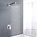 Lightinthebox Chrome Wall Mount Bathroom Bath Mixer Taps Fixed Rainfall Shower Head Single Handle Shower Faucet Chrome Lavatory Fixed Single Handle Shower Faucet Fixed Shower Head with Shower Arm
