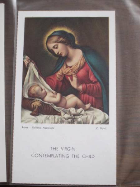 Amazon.co.jp: 御絵カルロ ドルチ 観想の聖母マリア キリスト教 絵画