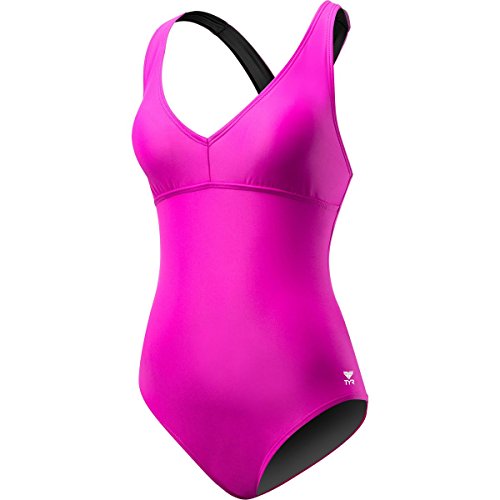 TYR Women's Solid Controlfit Halter Twist Swimsuit