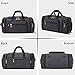 Gonex Travel Duffle Bag with Shoe Compartment 60L Canvas Duffel Overnight Weekend Bag(2Dark Gray)
