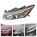 BYGOVICE For 2014-2015 Kia Optima Halogen Headlight Left Side, Halogen Projector Left Headlight, Left Driver Side Headlight Replacememt, w/o LED Daytime Running Light