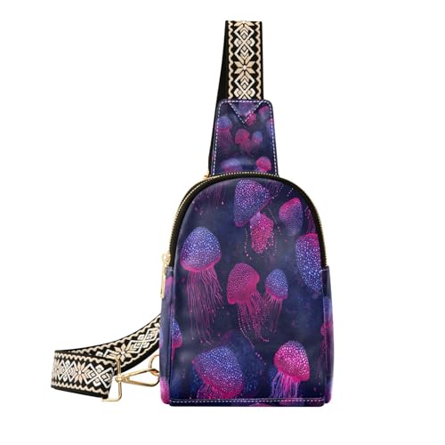 Méduse tendance à pois rose et violet pour plage et style estival unique