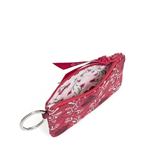 Vera Bradley Women's Cotton Zip Id Case Wallet, Imperial Hearts Red - Recycled Cotton, One Size #TOP2