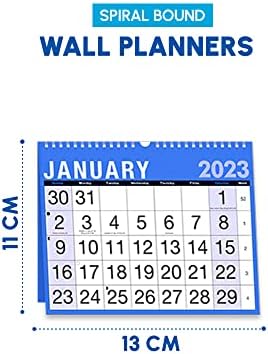 2023 Calendar, Planners & Personal Organisers, Wall Planners, Holidays and Notable Dates, Wall Planner Spiral Bound for Home Business Office School(Desktop)