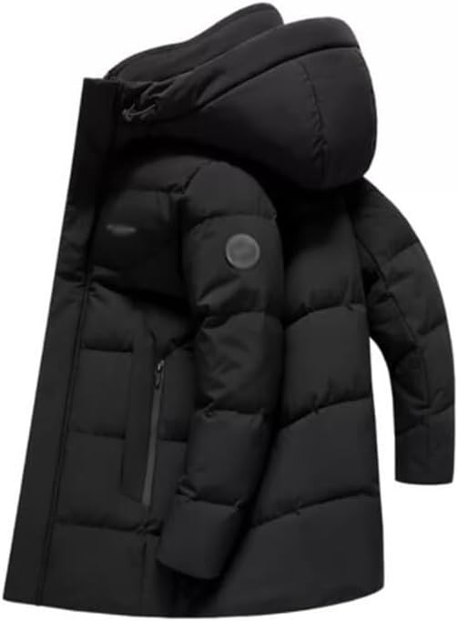 VIDI Dad Dressed Down Jacket Men Long Winter Thick Warm Middle-aged And Elderly Coat