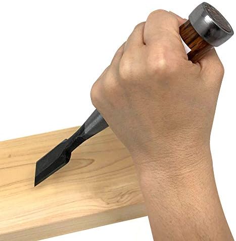 HACHIEMON 3-piece Wood Chisel Set 9mm 15mm 24mm Japanese Oire Nomi for Woodworking - Made in Japan