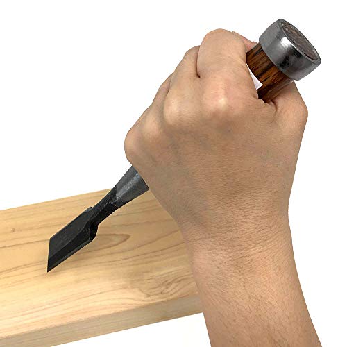 HACHIEMON 3-piece Wood Chisel Set 9mm 15mm 24mm Japanese Oire Nomi for Woodworking - Made in Japan
