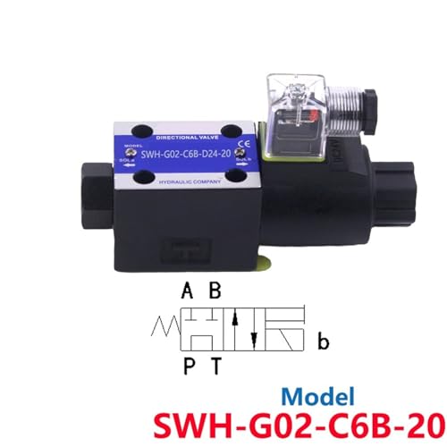Distributeur SWH-G02-C6B-20 à commande solénoïde pour haute précision - 3