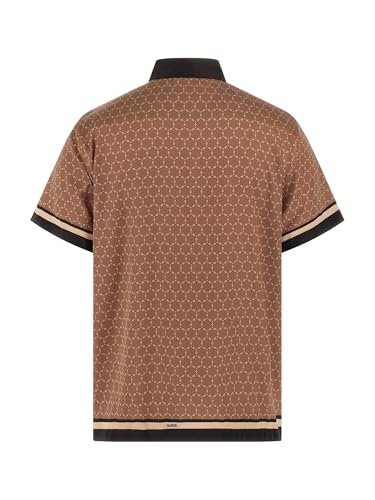 GUESS Men's Eco Short Sleeve Geo Border Charm Shirt2