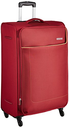 Image of American Tourister Jamaica Polyester 80CM Wine RED Soft Suitcase