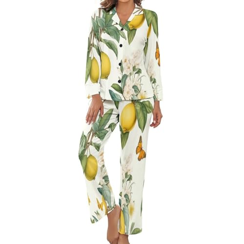 Pyjama femme 2 pièces en grande taille | Ensemble d'intérieur chic et fluide chic