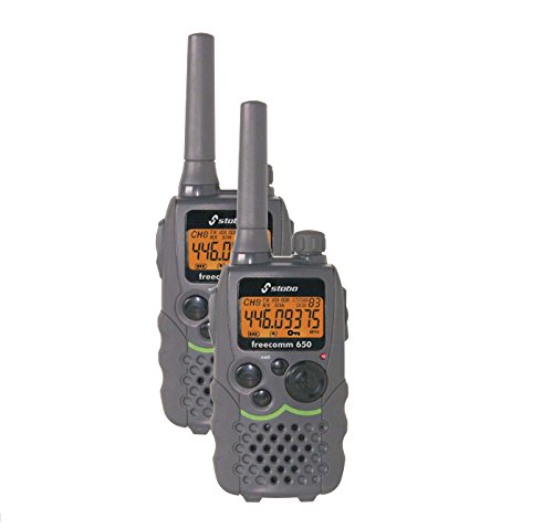 Stabo Freecom 650 Walkie-Talkie unit with antenna and buttons